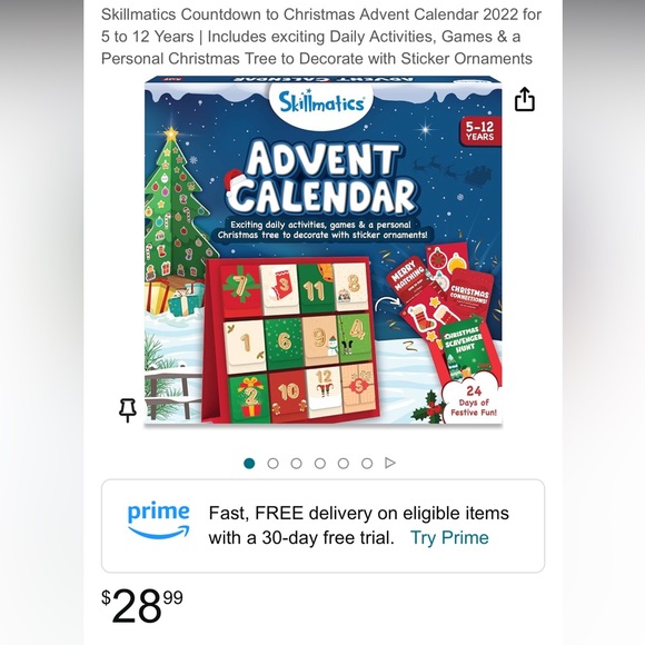 NWT Skillmatics Advent Calendar 24 Days of Christmas for Kids Educational Skills - Picture 2 of 9